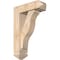 Ekena Millwork Funston Arts and Crafts Smooth Bracket w/ Offset Brace, Douglas Fir, 5 1/2"W x 16"D x 24"H BKT0604X16X24FST03SDF - alternate 1